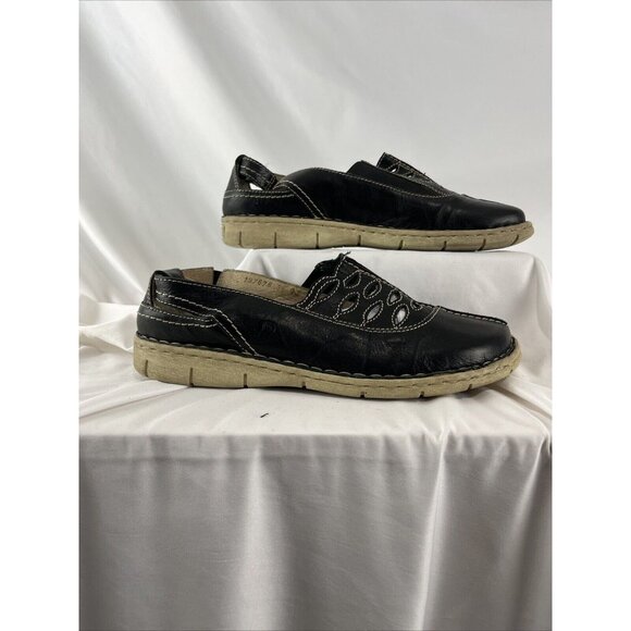 Joseph Siebel Leather Slip-On Shoes - Picture 2 of 13